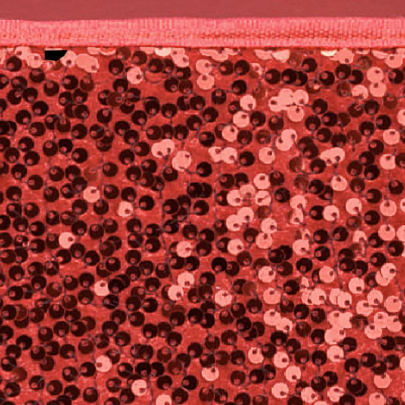 Red Hexagonal Sequin Christmas Tree Skirt