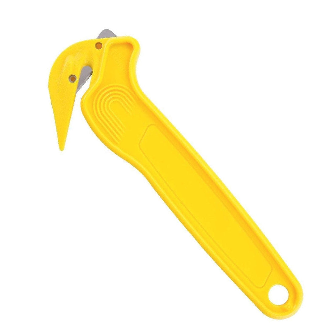 Yellow Safety Box Cutter with Fixed Steel Blade