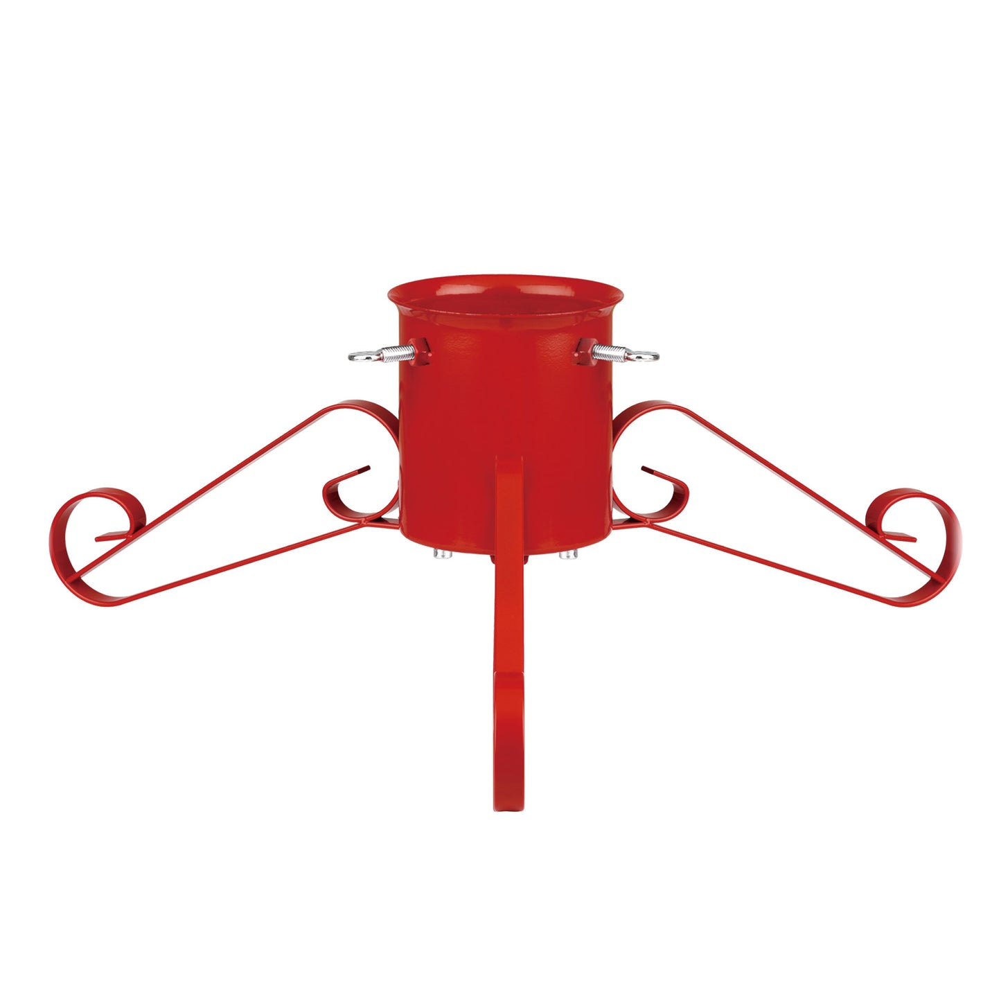 Red Traditional Scroll Leg Christmas Tree Stand Medium