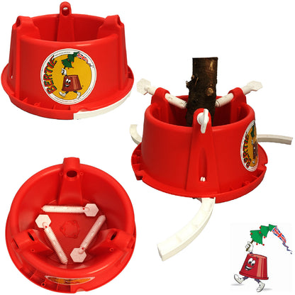 Plastic Christmas Tree Stand - Bertie Red/White