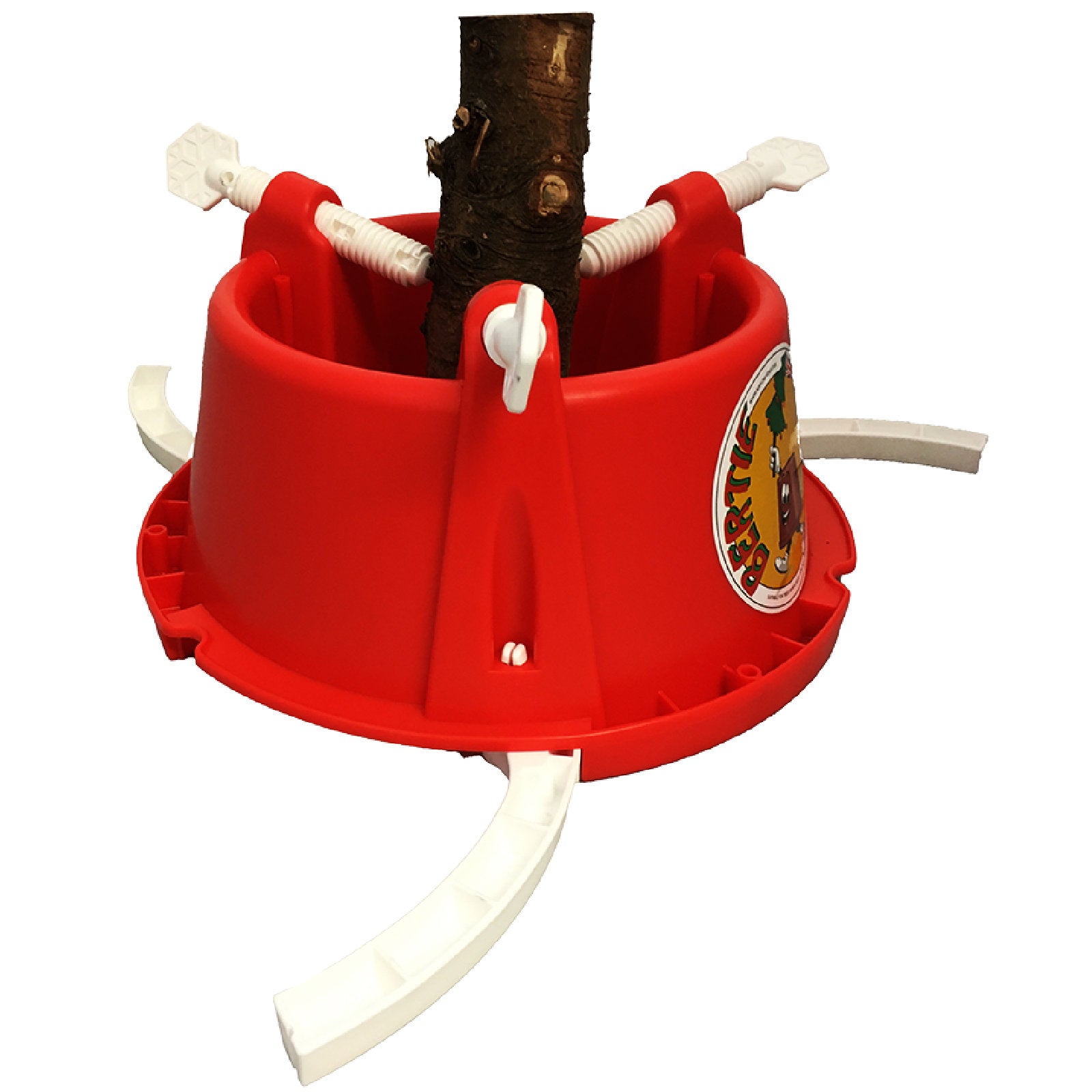 Plastic Christmas Tree Stand - Bertie Red/White