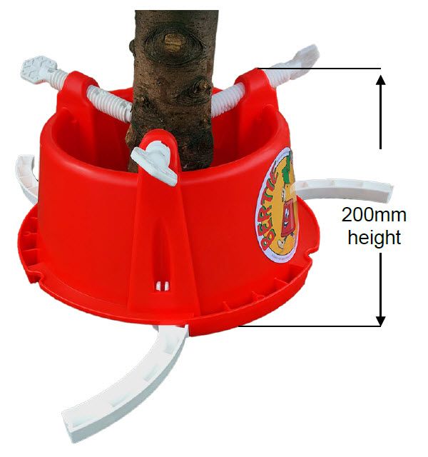 Plastic Christmas Tree Stand - Bertie Red/White