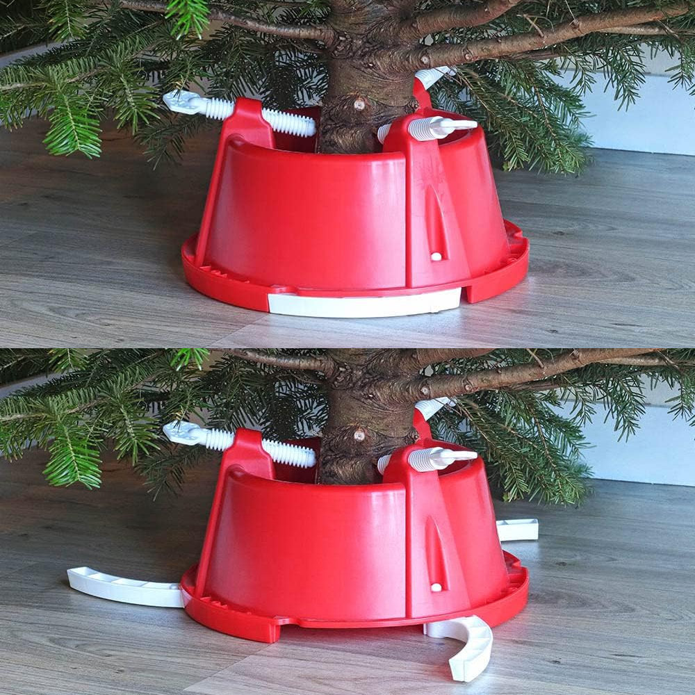 Plastic Christmas Tree Stand - Bertie Red/White