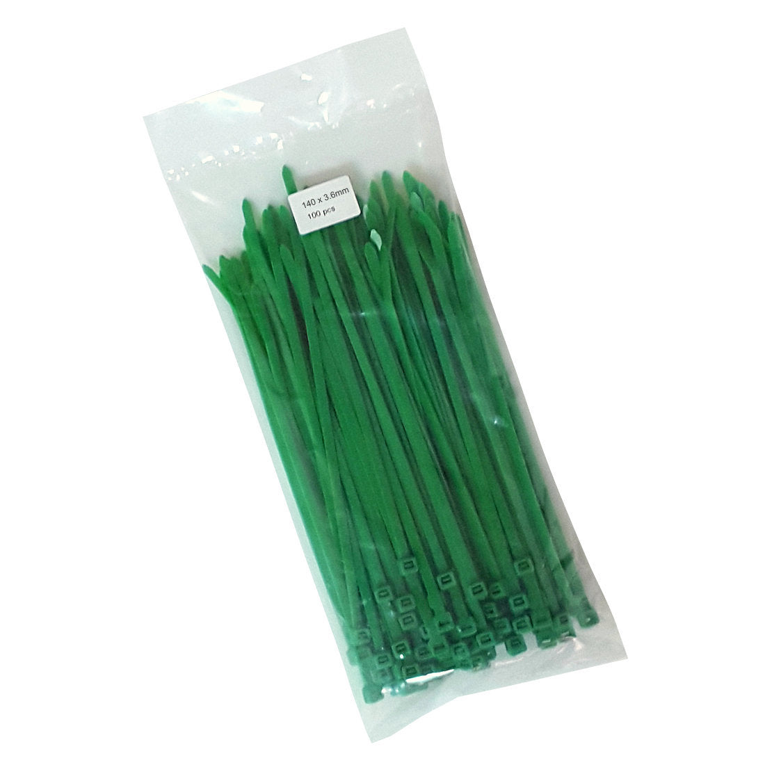 Green Cable Ties - Pack of 100