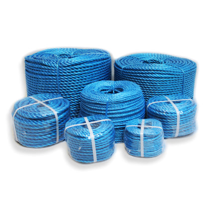 Blue Rope 3 Strand Polypropylene