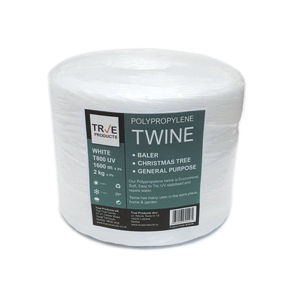 White Polypropylene Baler Twine 2kg 1600m