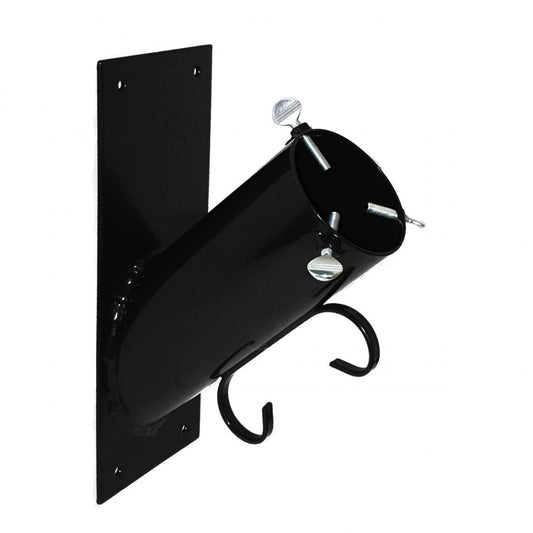 Wall Mounted Christmas Tree Stand with Hanging Hook - Black