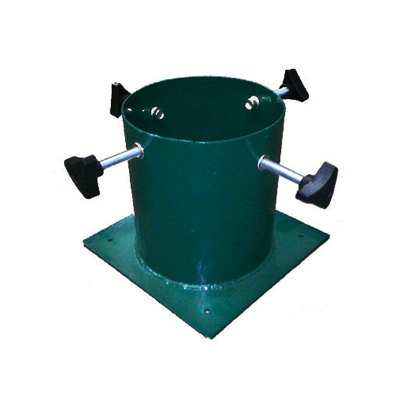 Green Metal Insert Christmas Tree Stand - Screw Fixing