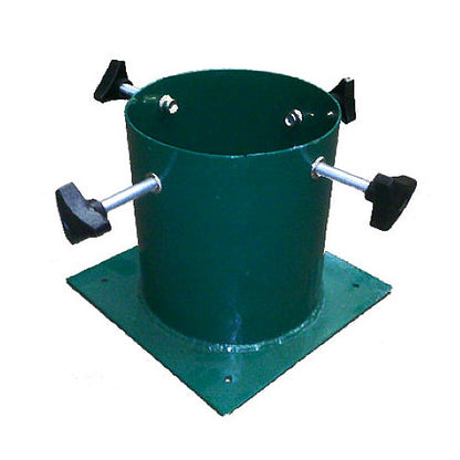 Green Metal Insert Christmas Tree Stand - Screw Fixing