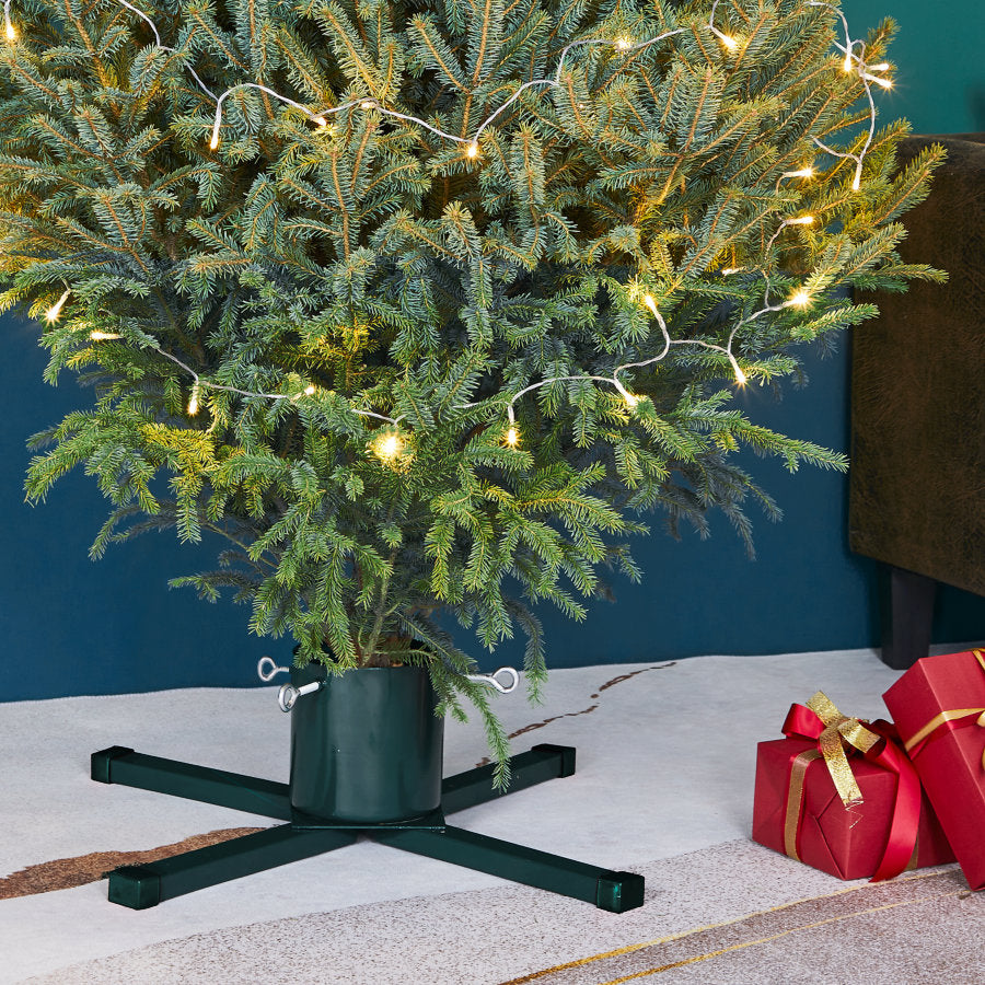 Atlas Heavy Duty Metal Christmas Tree Stand - Green