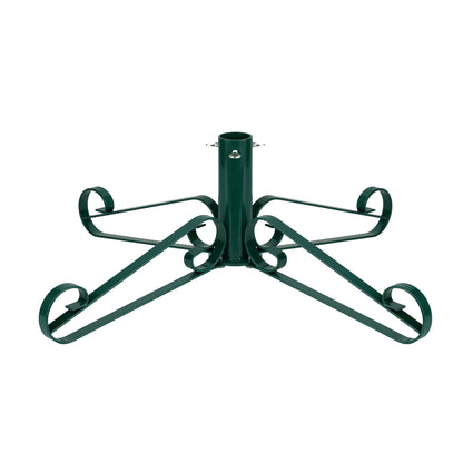 Artificial Christmas Tree Stand Metal Scroll Leg - Green