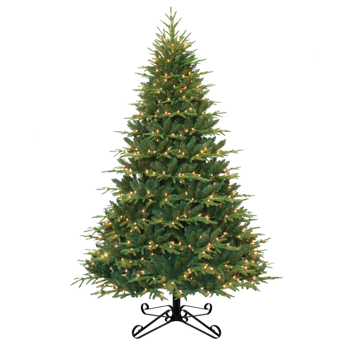 Artificial Christmas Tree Stand Metal Scroll Leg - Black