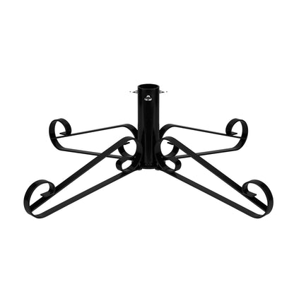 Artificial Christmas Tree Stand Metal Scroll Leg - Black